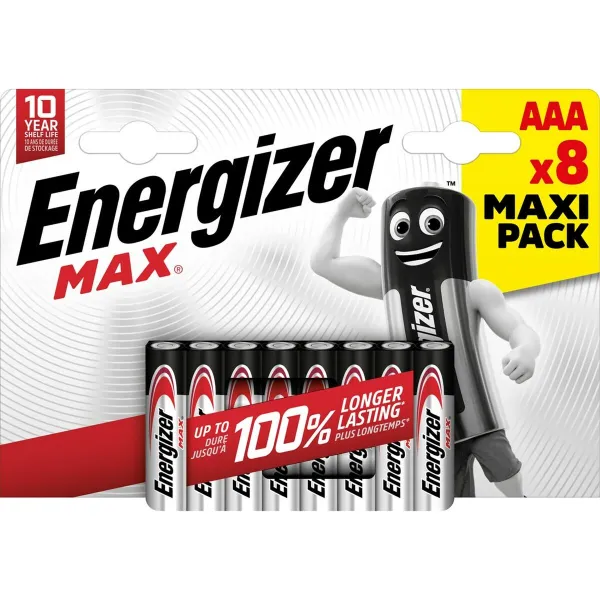 Patareid Energizer LR03 1,5 V 9 V AAA (8 Ühikut)
