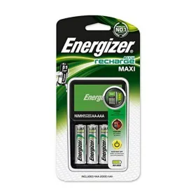 Akulaadija + Akud Energizer Maxi Charger AA AAA HR6 (4 Ühikut)
