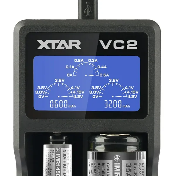 Bateriju lādētājs Xtar VC2 Litio Ion Baterijas x 2