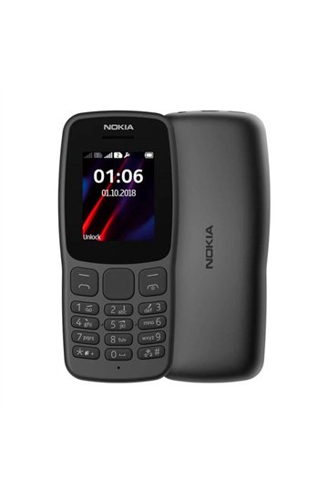 Išmanusis Telefonas Nokia 106 1,8" mediatek 6261d 4 MB Juoda
