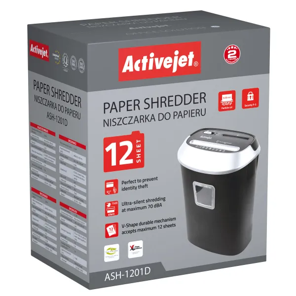 Paperisilppuri Activejet ASH-1201D