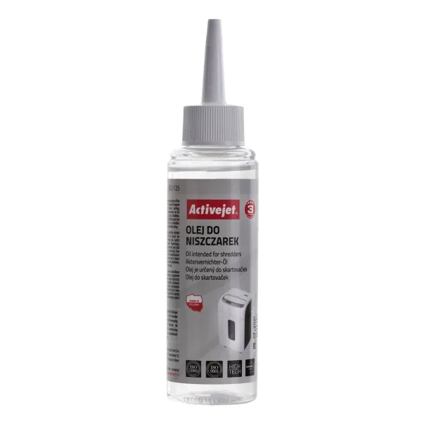 Lubrikuojantis aliejus popieriaus smulkintuvui Activejet ASO-125 125 ml