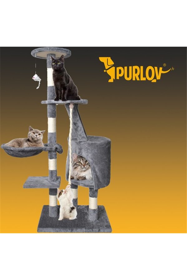 Кошачье дерево 118 см, серое