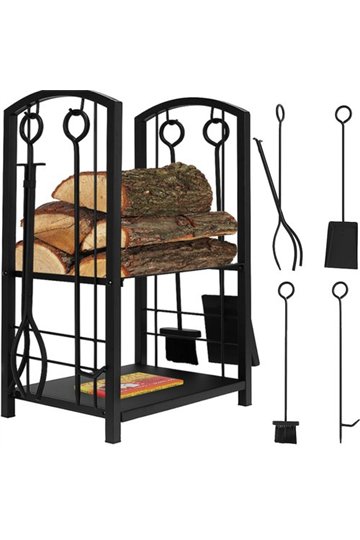 Wood stand with accessories PK011