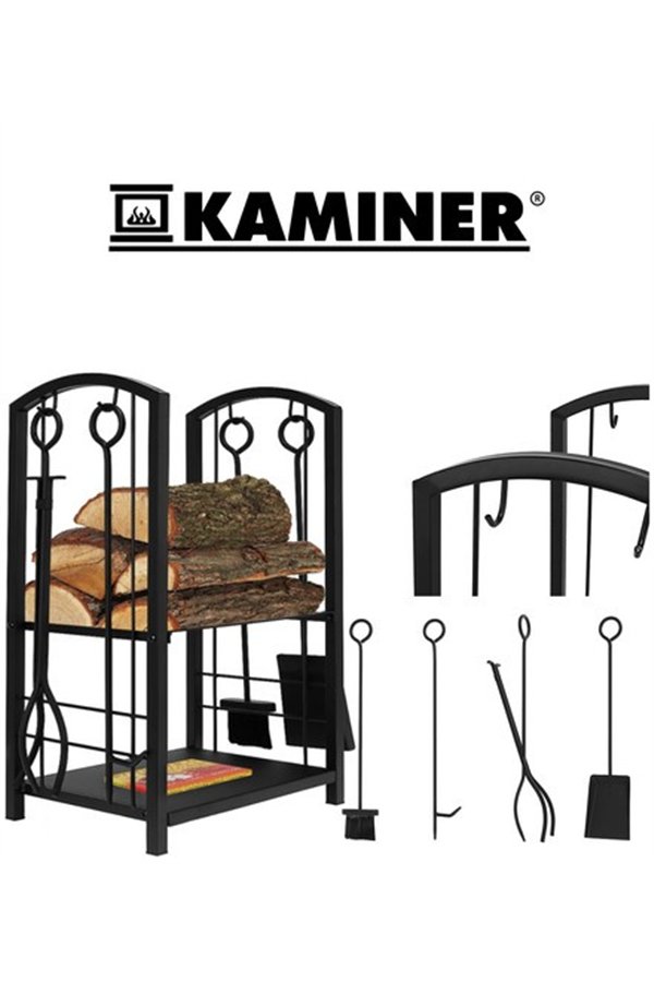 Wood stand with accessories PK011