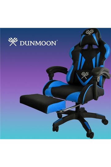 Gaming Chair - Black and Blue Dunmoon