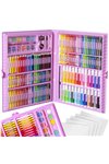 Painting set in a suitcase 168 pcs pink