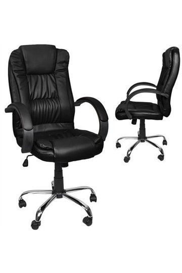 Office chair eco leather - black MALATEC