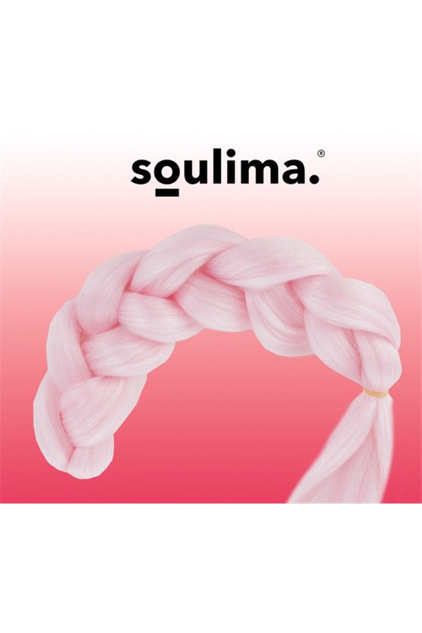 Synteettiset hiusletit - Vaaleanpunainen