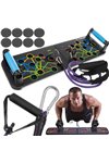Push-up board/grip with ropes