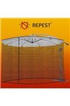 Mosquito net for garden umbrella 3.5m - black