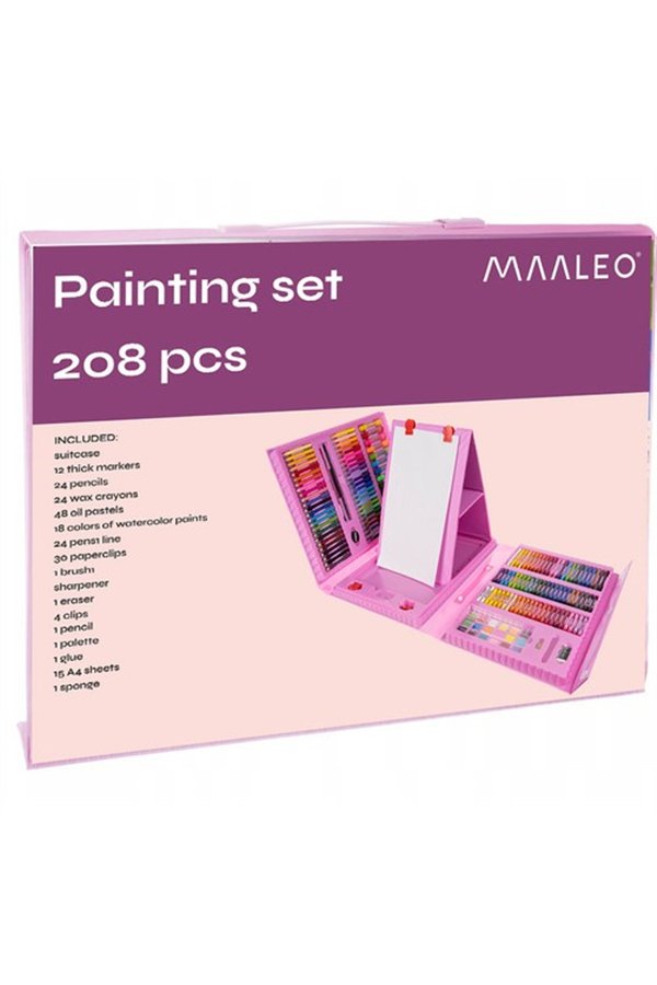 Painting set 208 pcs in a case