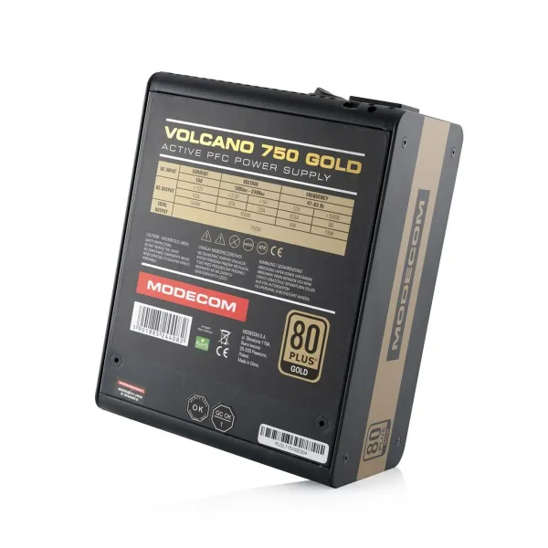 Maitinimo blokas Modecom ZAS-MC90-SM-750-ATX-VOLCANO-GOLD ATX 750 W 80 Plus Gold