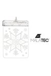 LED 3D stained glass - snowflake