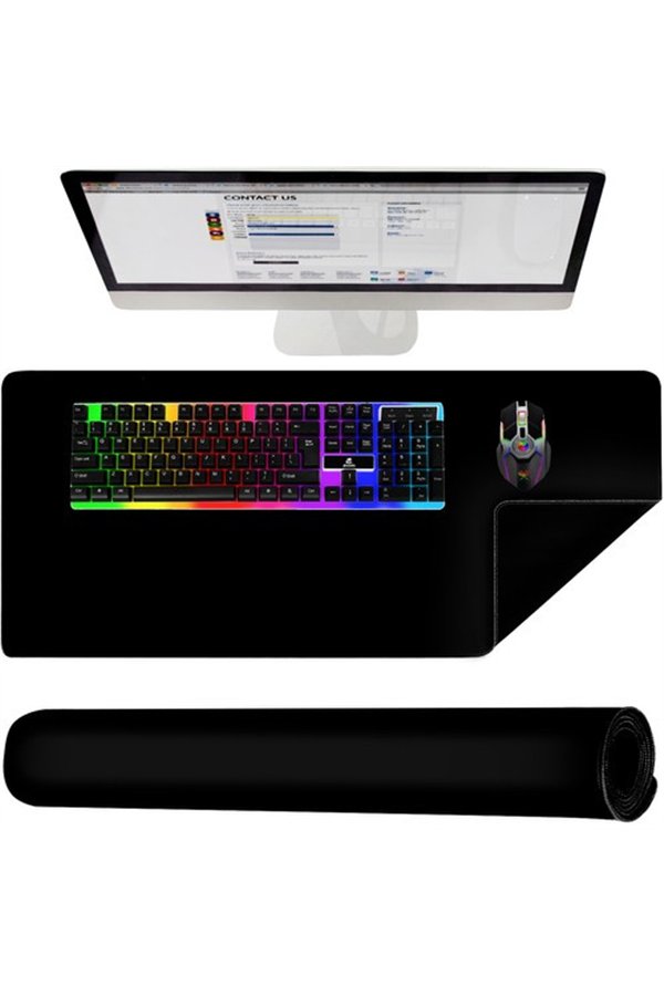 Mouse and keyboard pad - black P18625