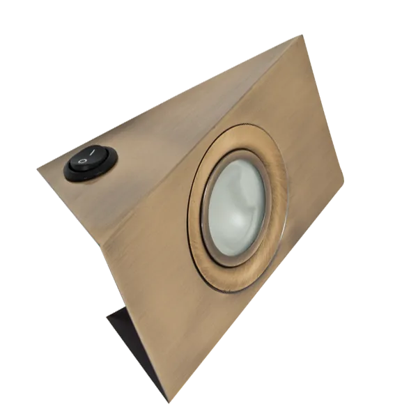 SIM-155K CABINET SPOTLIGHT ANTIQUE BRASS