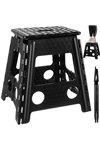Folding stool black and white 39cm