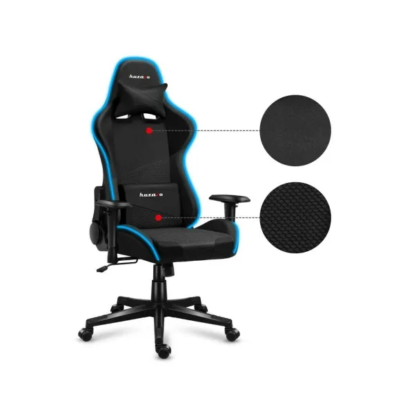 Žaidimų kėdė Huzaro HZ-Force 6.3 RGB Mesh Juoda