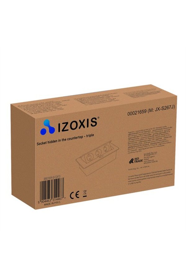 Socket hidden in the countertop - triple Izoxis 21659