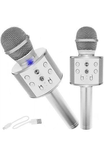 Karaoke Microphone - Silver Izoxis 22188