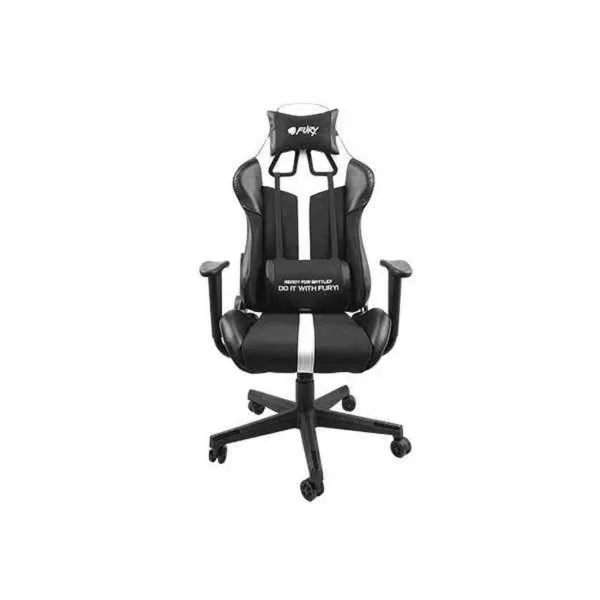 Žaidimų kėdė Fury NFF-1712 Balta Juoda