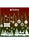 Christmas window stickers Ruhhy 22253