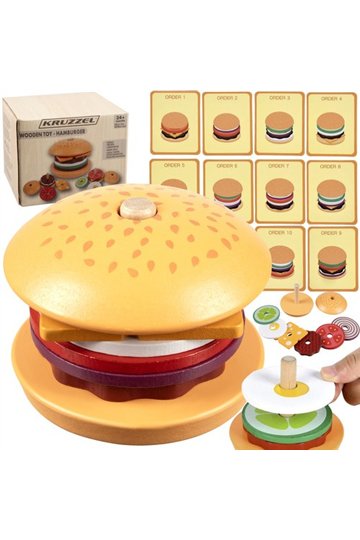 Puidust burger Kruzzel 22673 | Osta veebist — Megaluks