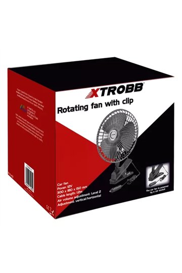 Xtrobb 23194 rotācijas ventilators ar klipsi | Pirkt tiešsaistē — Megaluks
