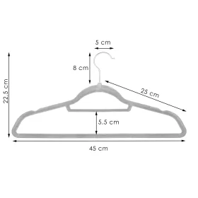 Вешалка для одежды Springos HG0063 20 шт.