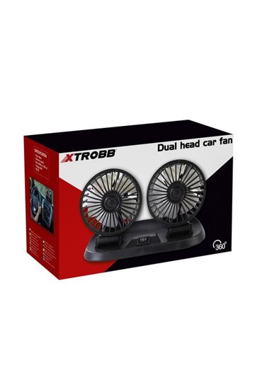Automašīnas ventilators 12V dubultais Xtrobb 23 | Pirkt tiešsaistē — Megaluks