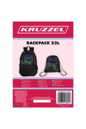 Seljakott 22L - koolile Kruzzel 24532 | Osta veebist — Megaluks