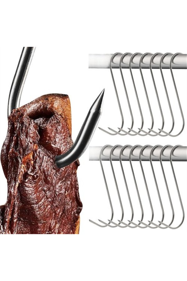 Savustuskoukut lihan savustamiseen 15 kpl