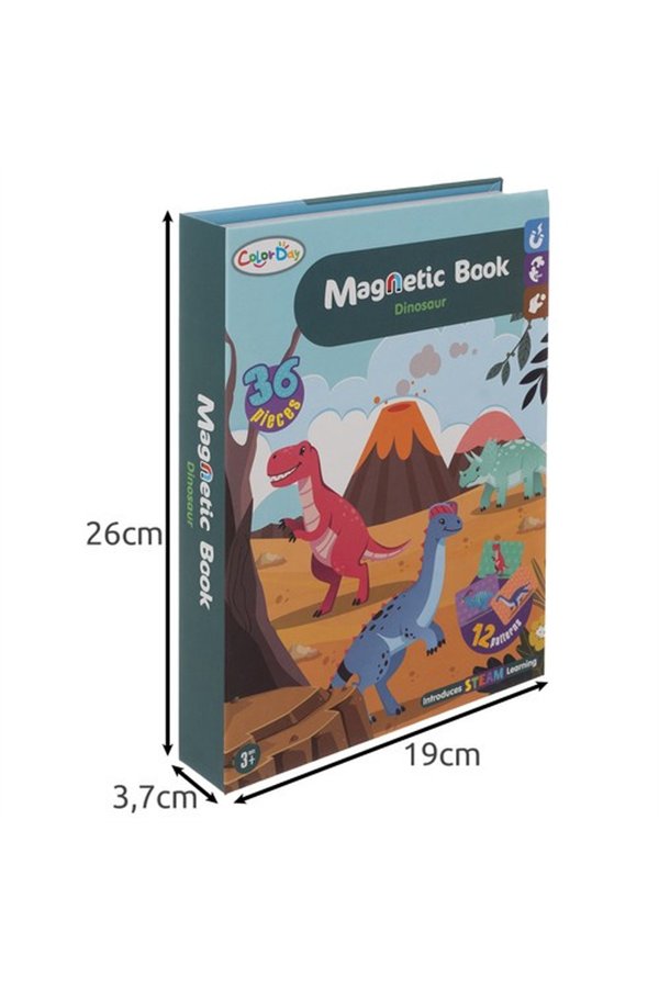 Magnētiskā puzle - dinozauri 24730 | Pirkt tiešsaistē — Megaluks