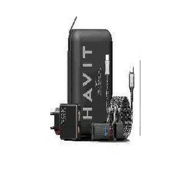 Сетевое зарядное устройство Havit 2024 gift kit EU Чёрный Серый