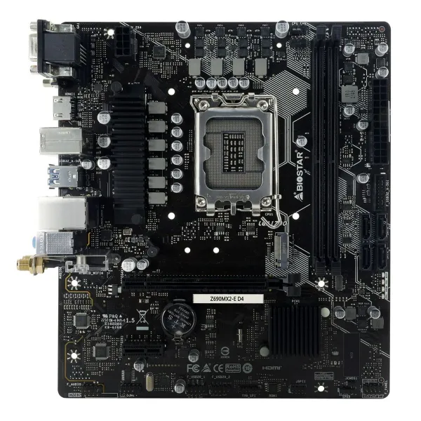 Pagrindinė plokštė Biostar Z690MX2-E D4 INTEL Z690 LGA 1700