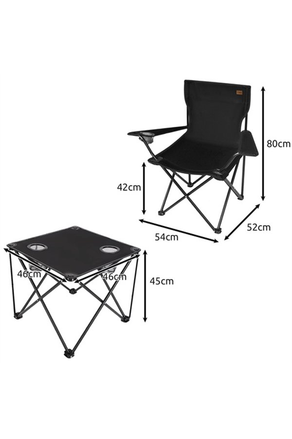 Kalastuslaud + kaks tooli 25468