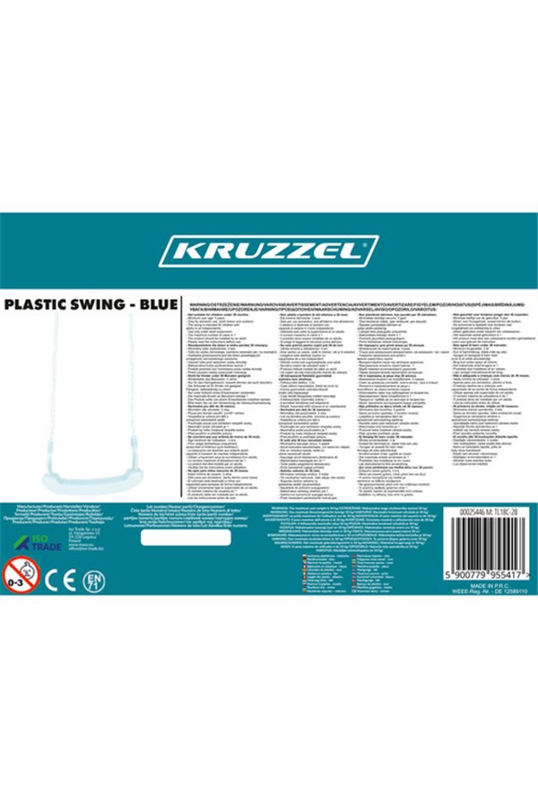 Plastic swing - blue 25446