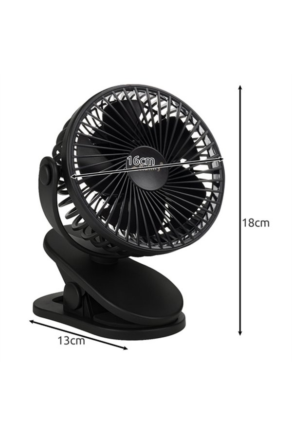 Black cordless fan Ruhhy 25567