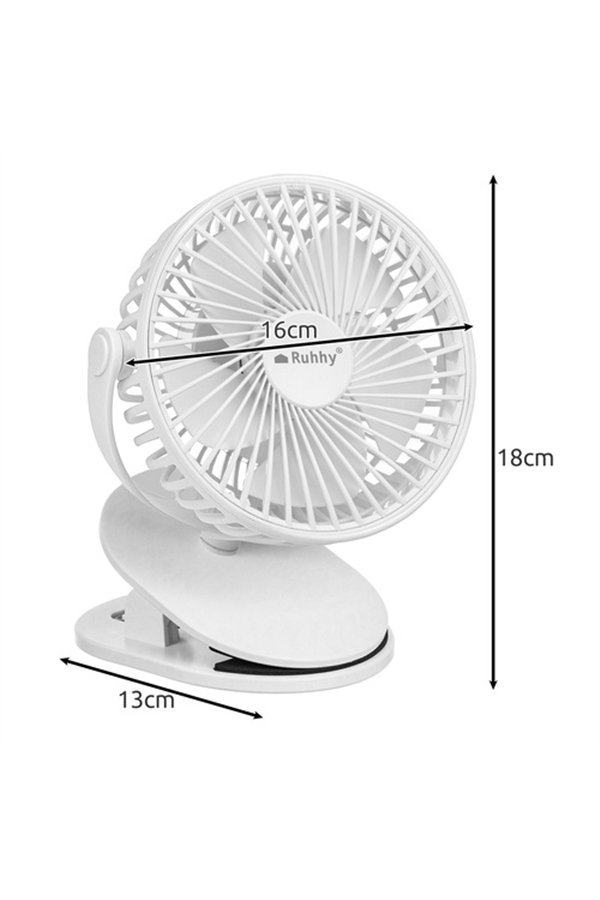 Bezvadu ventilators, balts, Ruhhy 25566