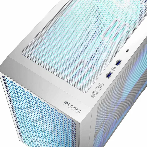 ATX Pus-torņveida Kārba Logic AM-DART-PRO-ARGB-20 Balts