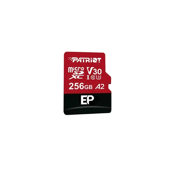 Mikro SD atminties kortelė su adapteriu Patriot Memory PEF256GEP32MCX 256 GB