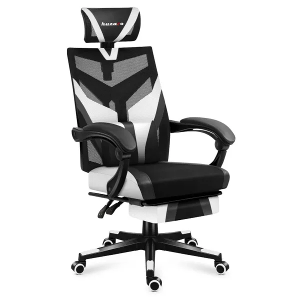 Žaidimų kėdė Huzaro HZ-Combat 5.0 White Balta Juoda