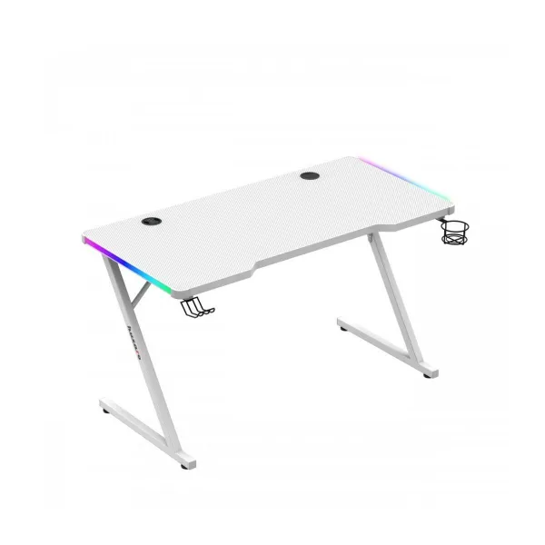 Desk Gaming Huzaro HZ-Hero 2.5 White RGB White 120 x 75 x 60 cm