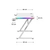 Desk Gaming Huzaro HZ-Hero 2.5 White RGB White 120 x 75 x 60 cm