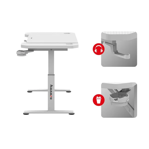 Galds Gaming Huzaro HZ-Hero 2.6 White Balts