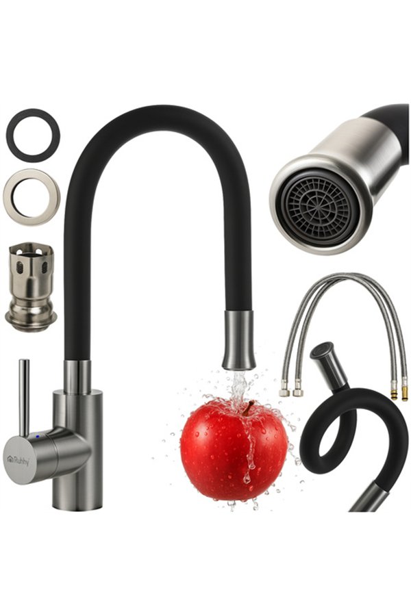 Virtuves jaucējkrāns - elastīga snīpe Ruhhy 26324