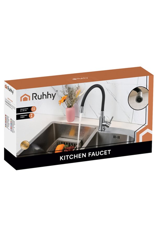 Virtuves jaucējkrāns - elastīga snīpe Ruhhy 26324