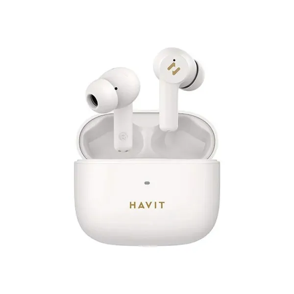 Беспроводные наушники с чехлом для зарядки Havit TW958 PRO Бежевый