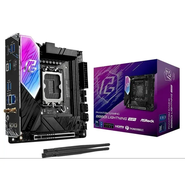 Pagrindinė plokštė ASRock B860I Lightning WiFi Intel B860 LGA 1851