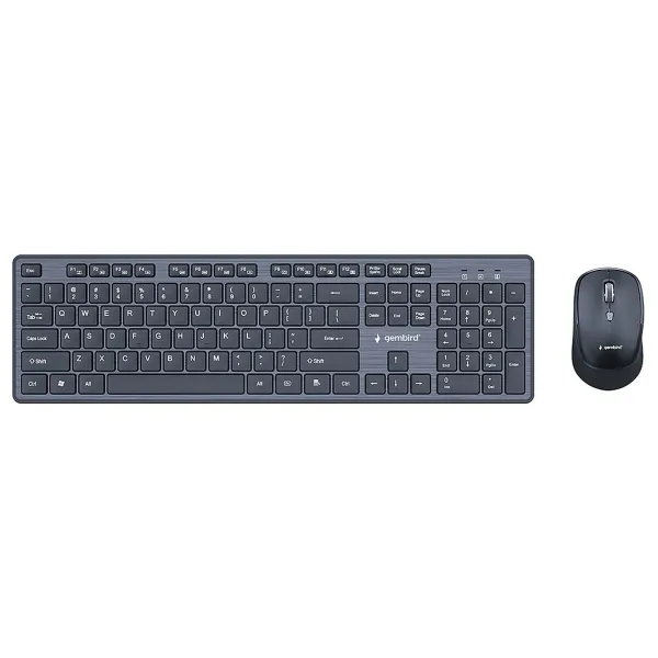 Klaviatūra ir belaidė pelė GEMBIRD KBS-WCH-04 Juoda Anglų QWERTY